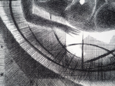 Robert CAMI : L'Oeil de la terre, 1970 - Gravure (détail)