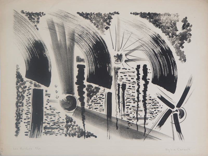 Sylvia CAREWE : Les Arches - Lithographie