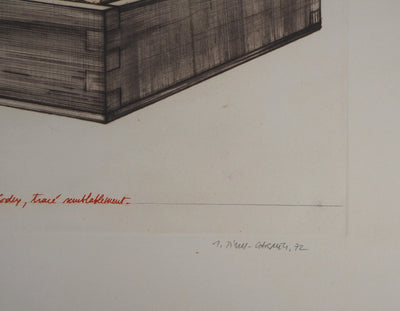 Titus CARMEL : Codex, 1972 - Gravure (détail)
