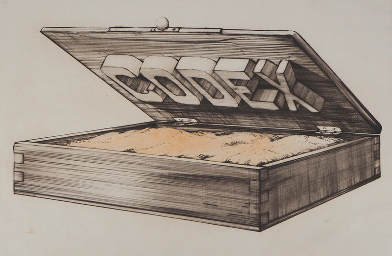 Titus CARMEL : Codex, 1972 - Gravure (détail)