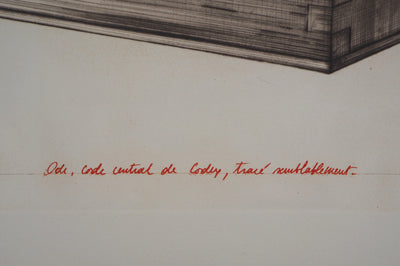 Titus CARMEL : Codex, 1972 - Gravure (détail)