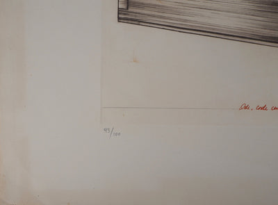Titus CARMEL : Codex, 1972 - Gravure (détail)