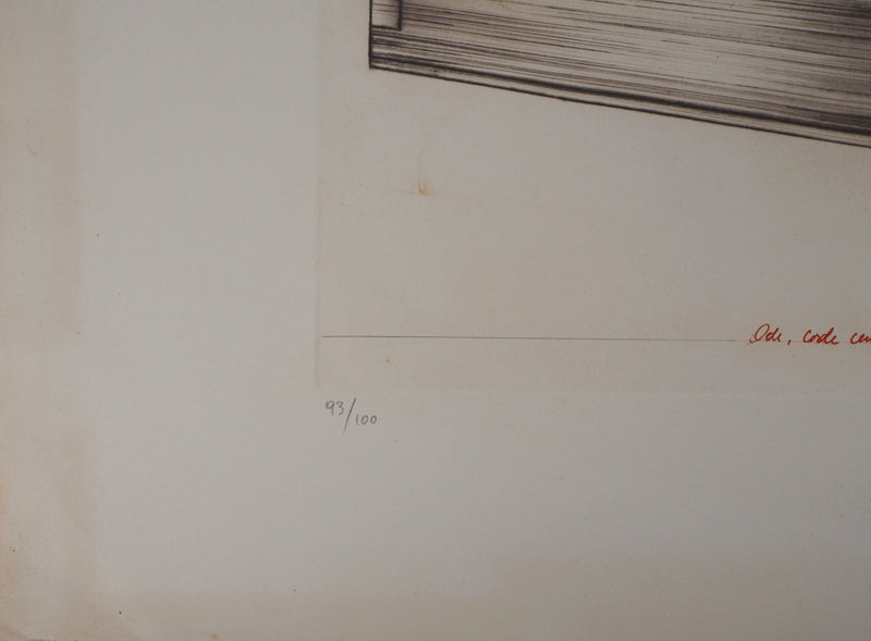 Titus CARMEL : Codex, 1972 - Gravure (détail)