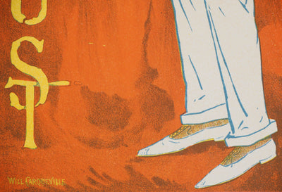 William CARQUEVILLE : Tennisman élégant (Lippincott's Magazine), 1897 - Affiche