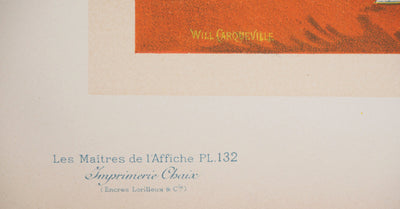 William CARQUEVILLE : Tennisman élégant (Lippincott's Magazine), 1897 - Affiche (détail)