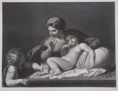 Annibale CARRACCI : Le silence, 1863 - Gravure