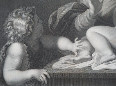 Annibale CARRACCI : Le silence, 1863 - Gravure (détail)