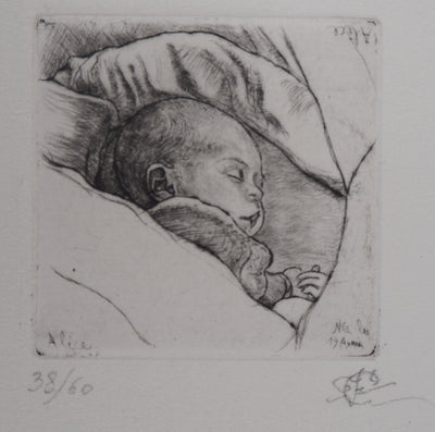 François CAYOL : Alice - Gravure