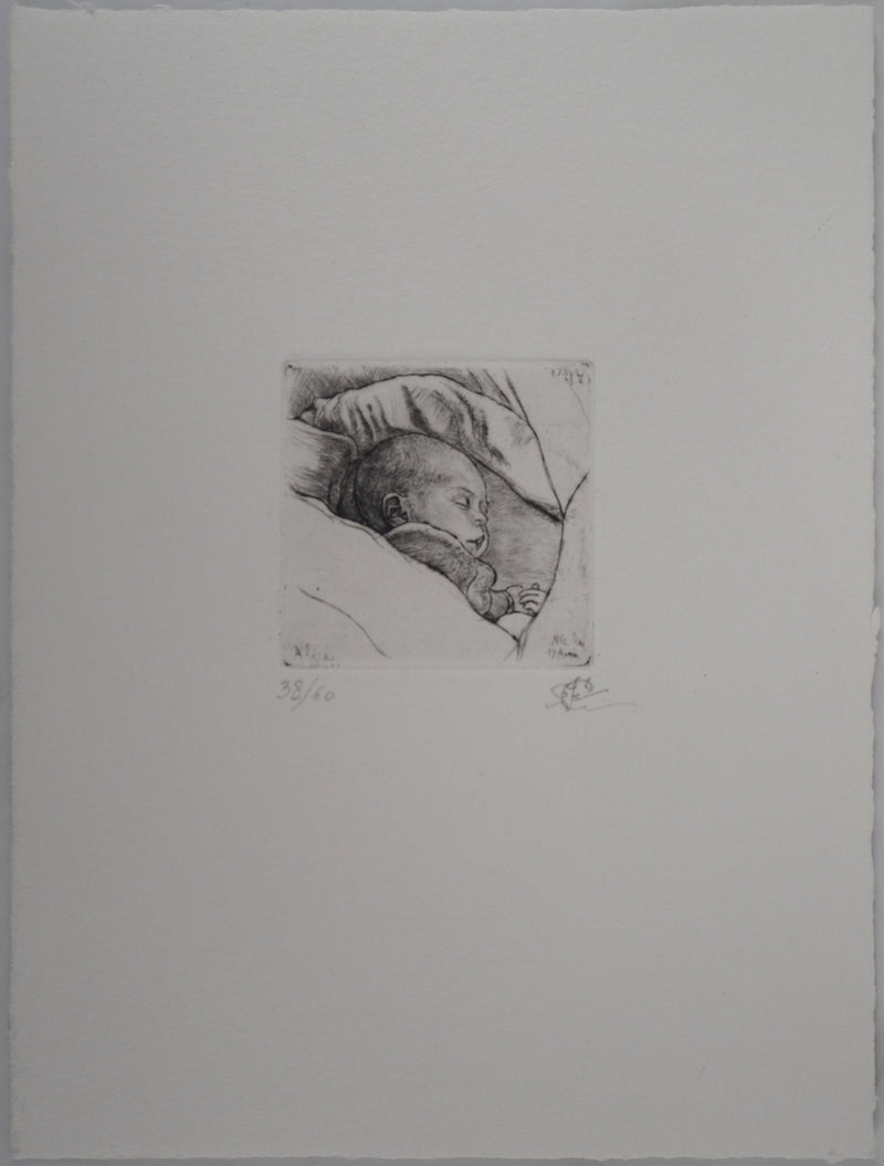 François CAYOL : Alice - Gravure (détail)