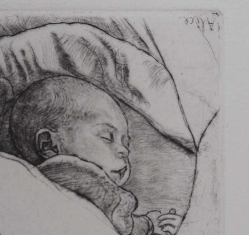 François CAYOL : Alice - Gravure (détail)