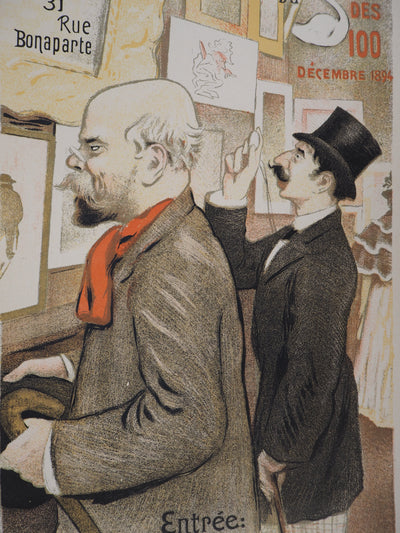 Frédéric-Auguste CAZALS : 7ème Exposition du Salon des Cent, 1895 - Affiche (détail)