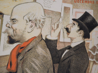 Frédéric-Auguste CAZALS : 7ème Exposition du Salon des Cent, 1895 - Affiche (détail)