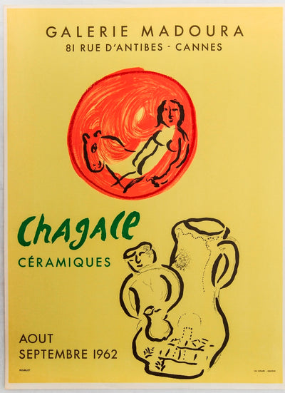 Marc CHAGALL : Céramiques Madoura, Affiche originale (vue générale) - Crédit photo : Galerie Art.Paris