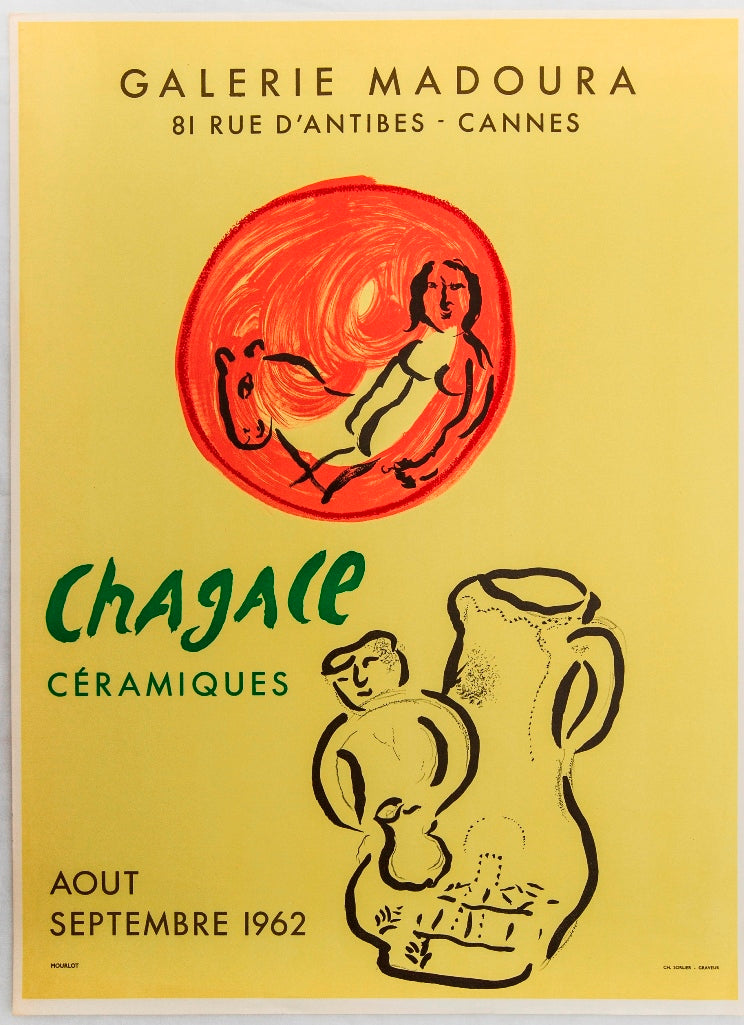 Marc CHAGALL : Céramiques Madoura, Affiche originale (vue générale) - Crédit photo : Galerie Art.Paris