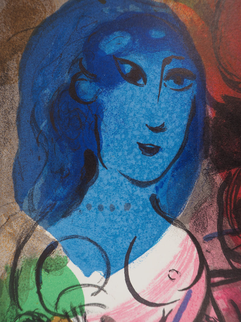 Marc CHAGALL : Intimité, Lithographie originale (photo de détail 3) - Crédit photo : Galerie Art.Paris