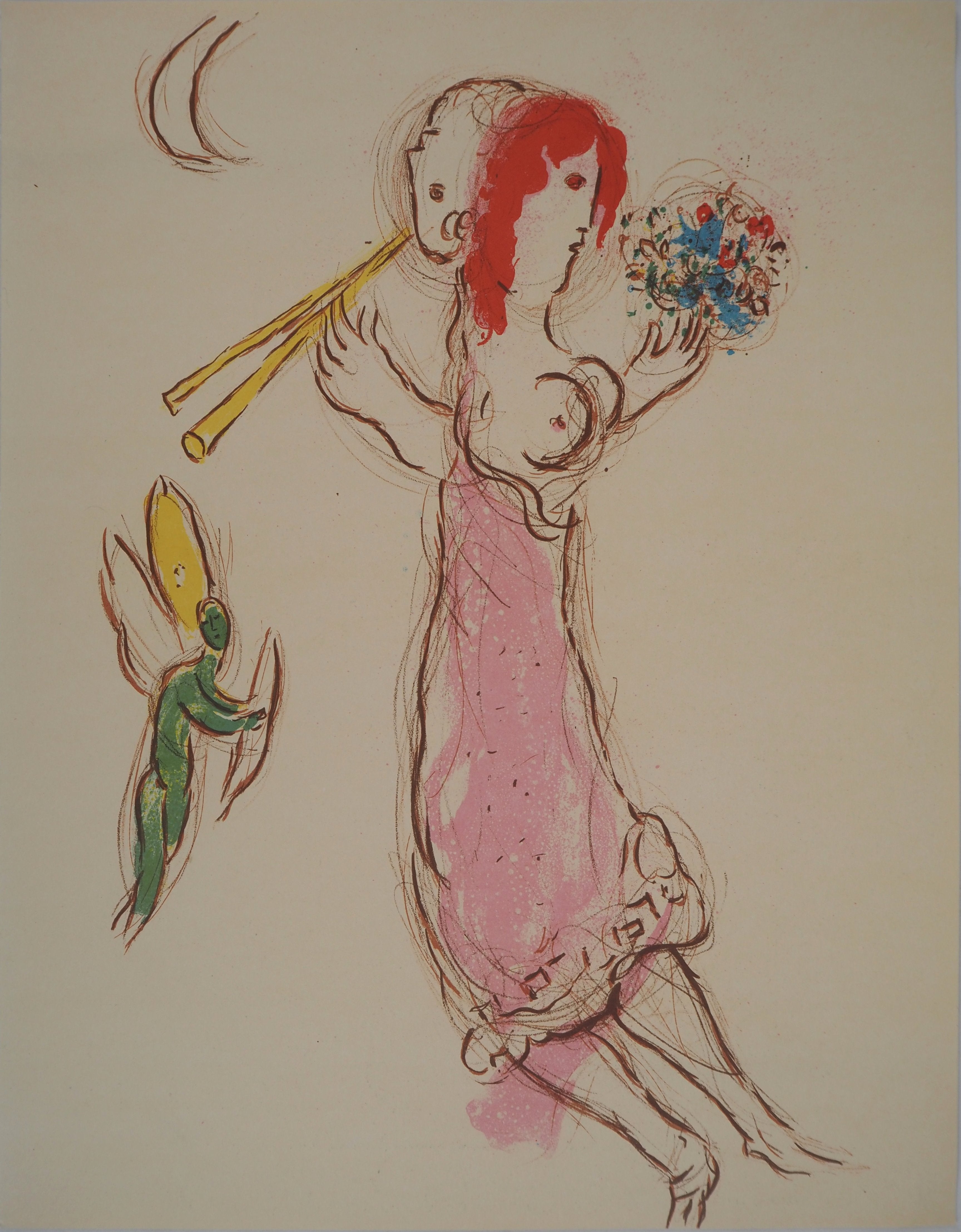 Marc CHAGALL: Daphnis and Chloe, Original Lithograph – art.paris