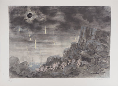 Roger CHAPELAIN-MIDY : Bible : Le châtiment de Sodome et Gomorrhe - Lithographie