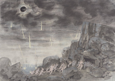 Roger CHAPELAIN-MIDY : Bible : Le châtiment de Sodome et Gomorrhe - Lithographie (détail)