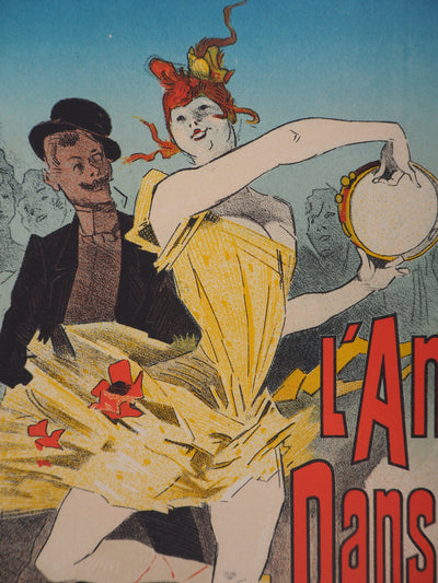 Jules CHERET : L'Amant des Danseuses, 1895 - Affiche (détail)