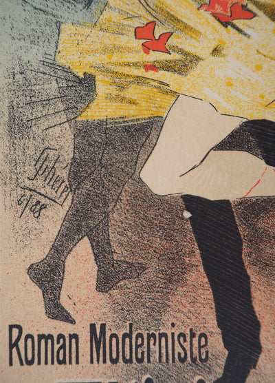 Jules CHERET : L'Amant des Danseuses, 1895 - Affiche (détail)