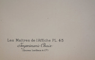 Jules CHERET : L'Amant des Danseuses, 1895 - Affiche (détail)