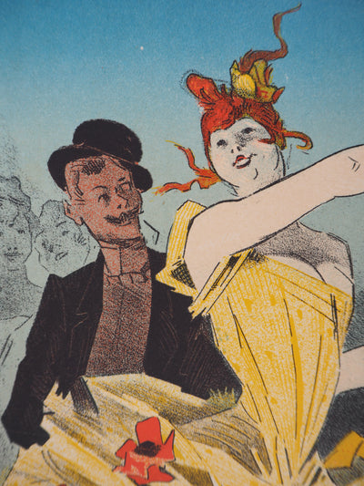 Jules CHERET : L'Amant des Danseuses, 1895 - Affiche (détail)