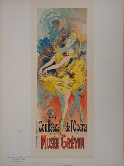 Jules CHERET : Les ballerines (Les coulisses de l'Opéra), 1895 - Affiche