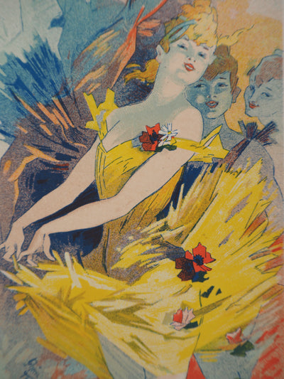 Jules CHERET : Les ballerines (Les coulisses de l'Opéra), 1895 - Affiche (détail)