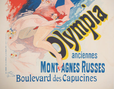 Jules CHERET : Au cabaret (Olympia), 1897 - Affiche (détail)
