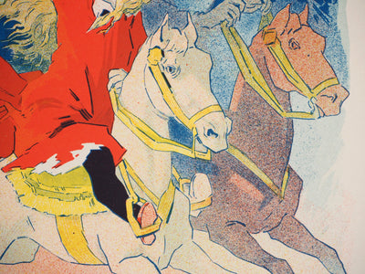 Jules CHERET : Jeunes cavalières (Casino d'Enghien), 1897 - Affiche (détail)