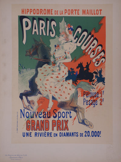 Jules CHERET : Une cavalière élégante, 1897 - Affiche