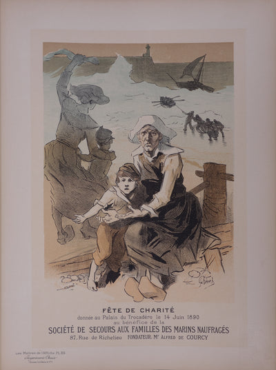 Jules CHERET : Fête de Charité au profit des Familles des Marins - Affiche
