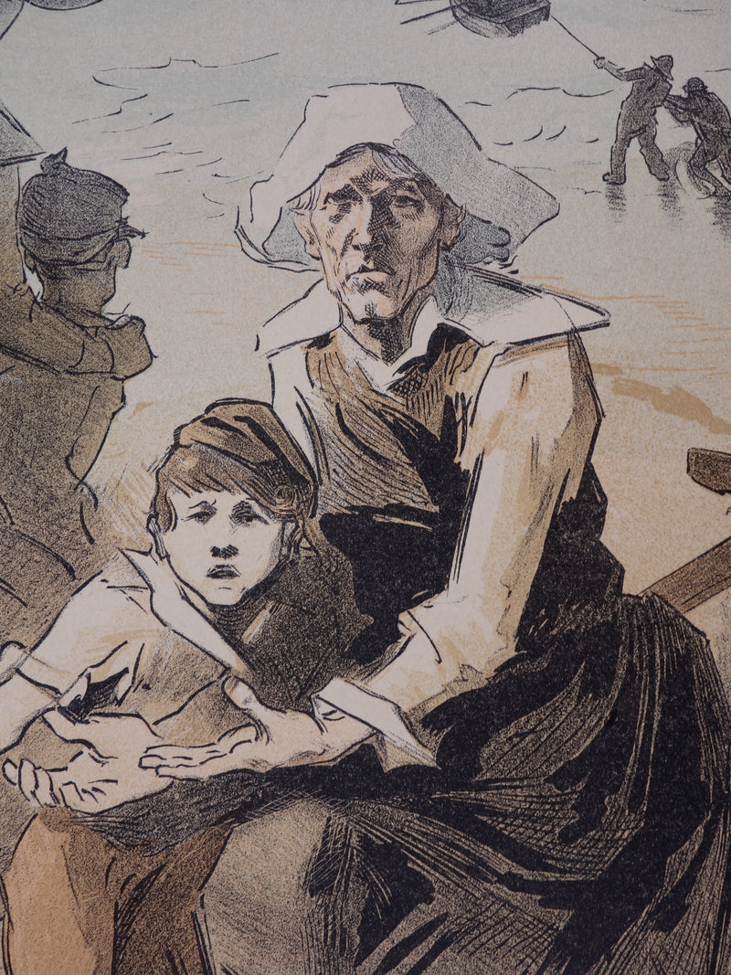 Jules CHERET : Fête de Charité au profit des Familles des Marins - Affiche (détail)