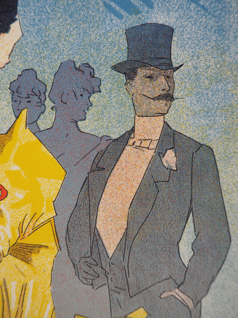 Jules CHERET : Jeune fille au téléphone (Théâtrophone), 1895 - Affiche (détail)