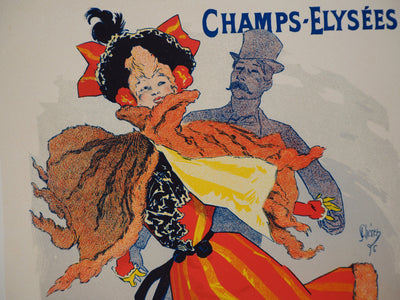 Jules CHERET : Palais de Glace, 1895 - Affiche (détail)