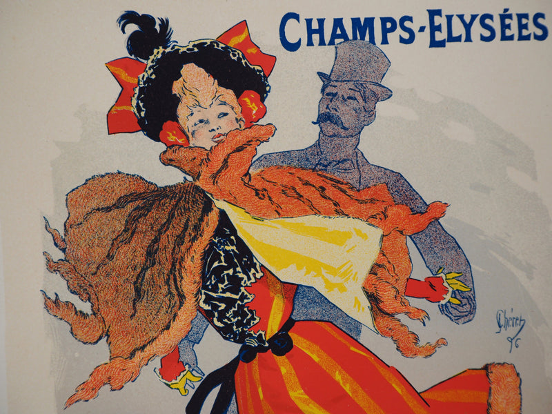 Jules CHERET : Palais de Glace, 1895 - Affiche (détail)
