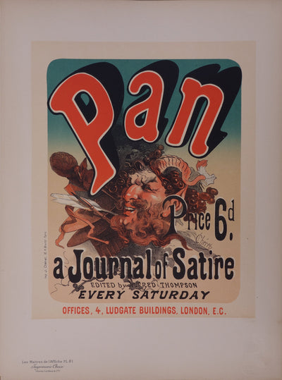 Jules CHERET : Pan, 1897 - Affiche (détail)