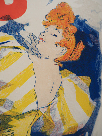 Jules CHERET : Papier à cigarettes Job, 1895 - Affiche