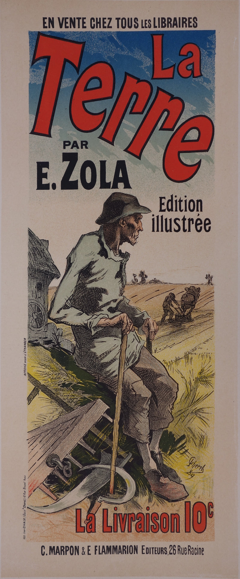 Jules CHERET : Paysan de Zola, 1897 - Affiche