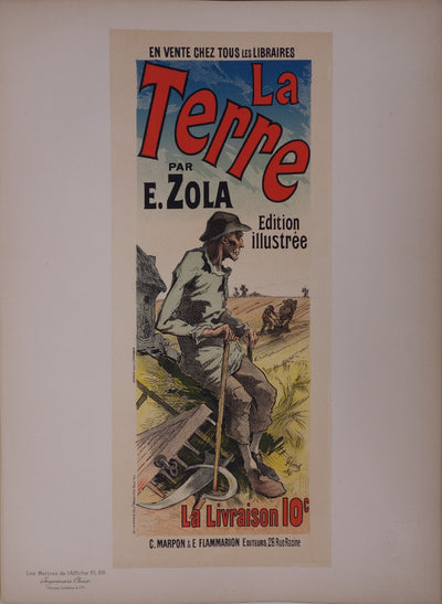 Jules CHERET : Paysan de Zola, 1897 - Affiche (détail)