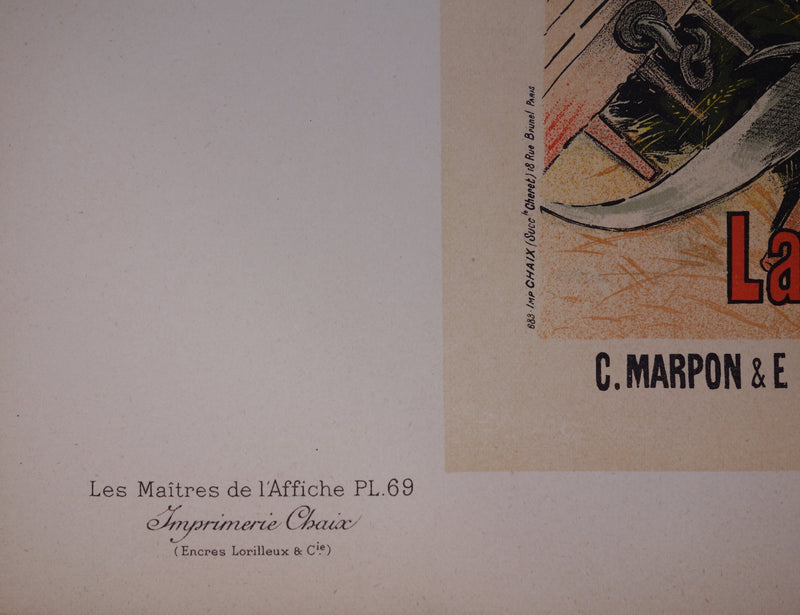 Jules CHERET : Paysan de Zola, 1897 - Affiche (détail)