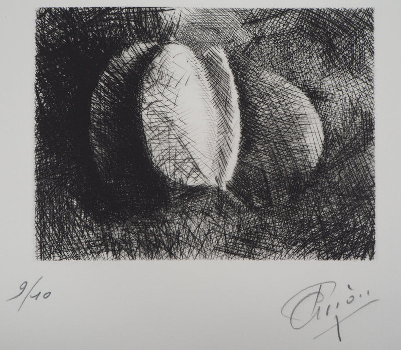 Paul CHERIAU : La coupe - Gravure (détail)
