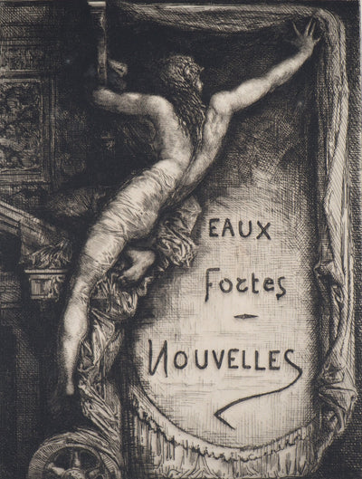 François Nicolas CHIFFLART : Frontispice Eaux fortes Nouvelle - Gravure