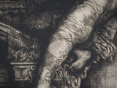 François Nicolas CHIFFLART : Frontispice Eaux fortes Nouvelle - Gravure (détail)