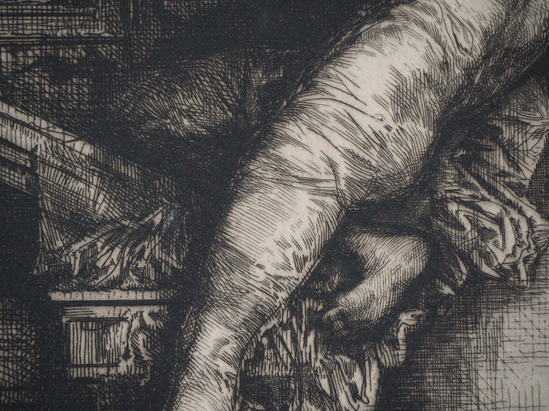 François Nicolas CHIFFLART : Frontispice Eaux fortes Nouvelle - Gravure (détail)