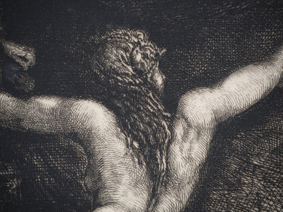 François Nicolas CHIFFLART : Frontispice Eaux fortes Nouvelle - Gravure (détail)