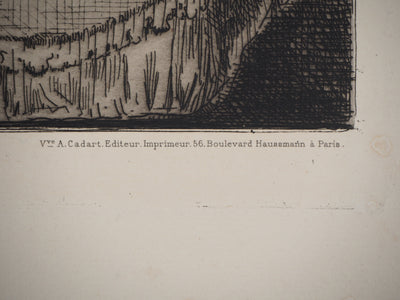 François Nicolas CHIFFLART : Frontispice Eaux fortes Nouvelle - Gravure (détail)