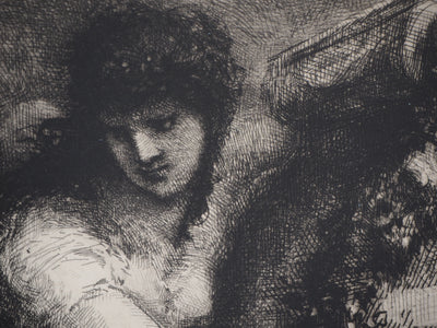 François Nicolas CHIFFLART : Frontispice de l'illustration Nouvelle - Gravure (détail)