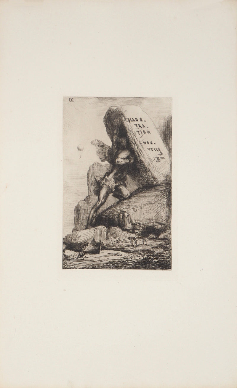 François Nicolas CHIFFLART : Illustration Nouvelle, 3ème année - Gravure (détail)