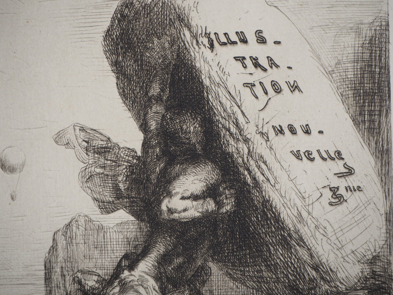 François Nicolas CHIFFLART : Illustration Nouvelle, 3ème année - Gravure (détail)